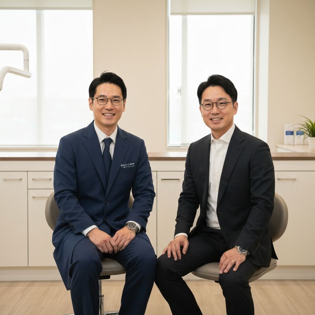 Dr. Hong Chang and Mr. Jeffrey Gao, co-founders of Experteeth Dental Group